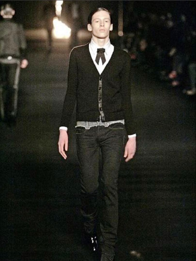 Dior Homme 06aw Vネック カーディガン ブラック