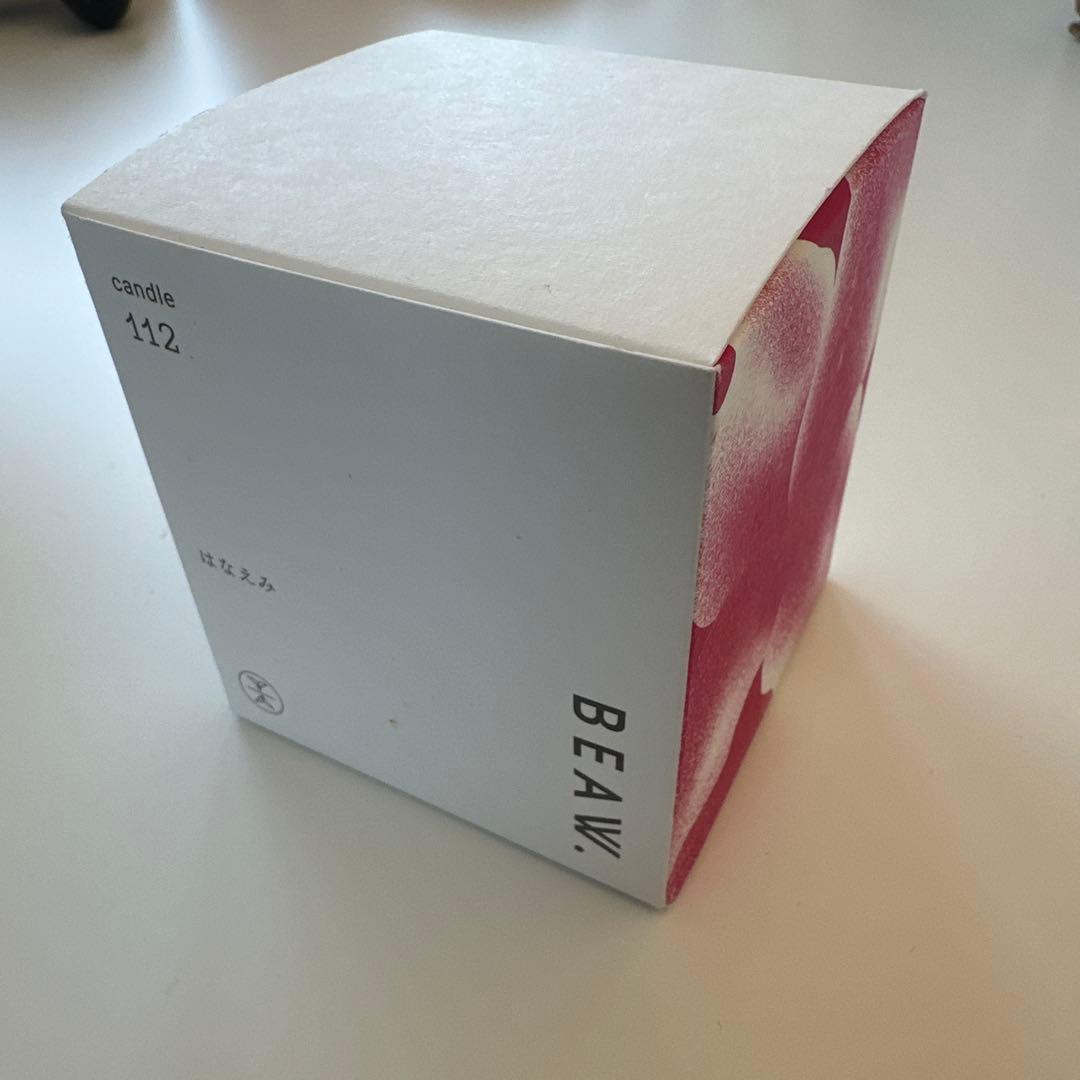 【未使用】BEAW. ハンドメイドアロマキャンドル　はなえみ