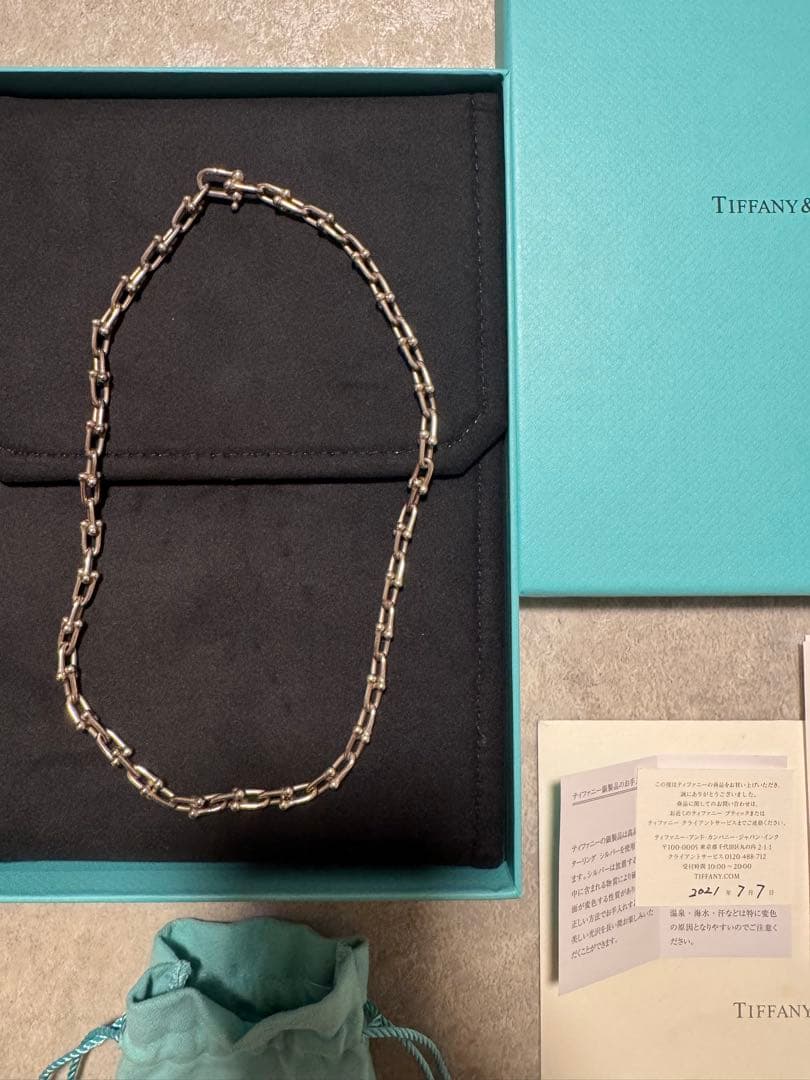 正規品　ティファニー ハードウェア　スモール リンク ネックレス