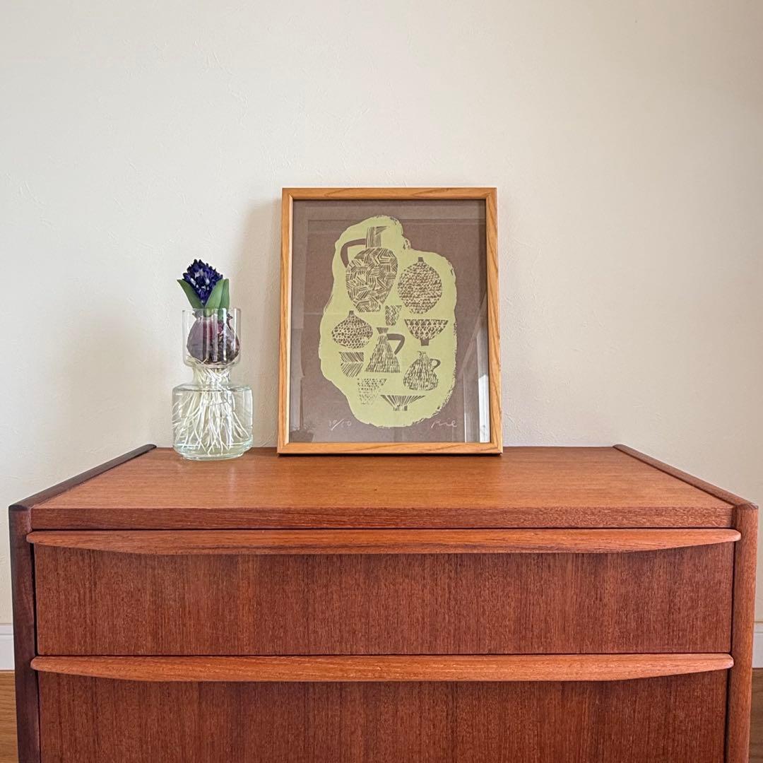 【販売終了品】バーズワーズ　シルクスクリーン/ポスター/伊藤利江/IDEE