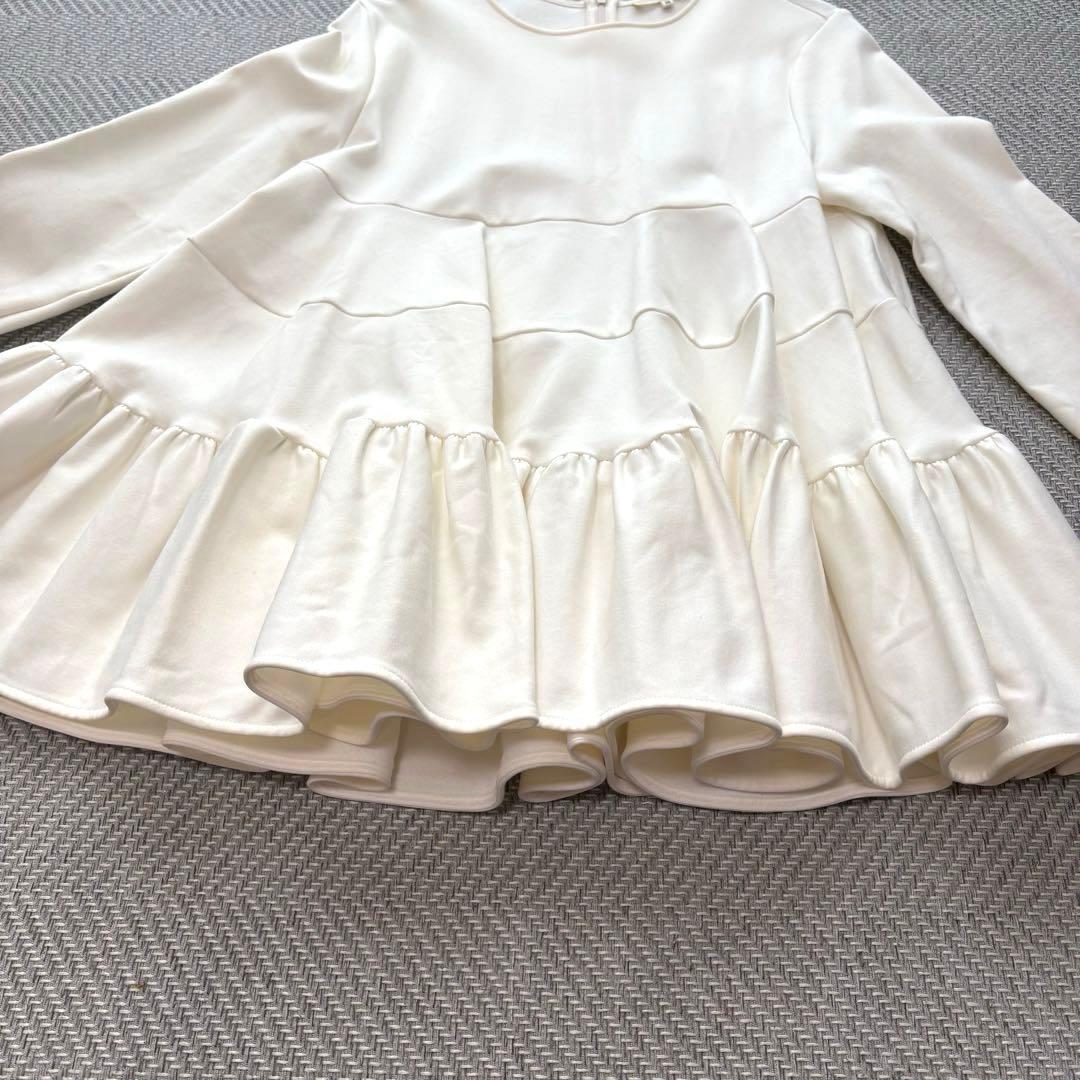 美品✨yori 2023 ぬくぬく ティアード フリルブラウス 38