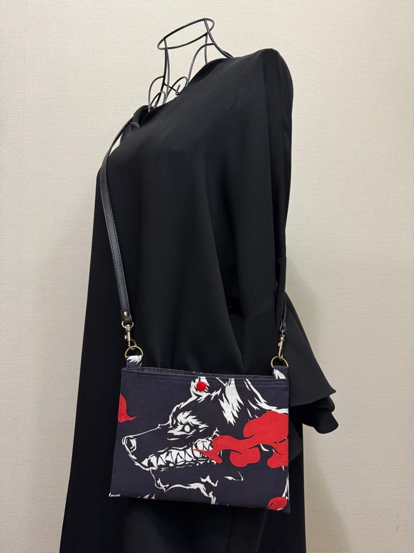 大相撲　狼雅　二子山部屋　相撲　浴衣　反物　和柄　粗布　バッグ❶