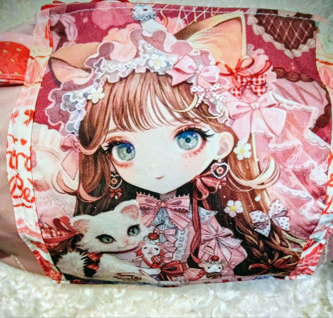 女の子パネルハンドメイドバッグ♡