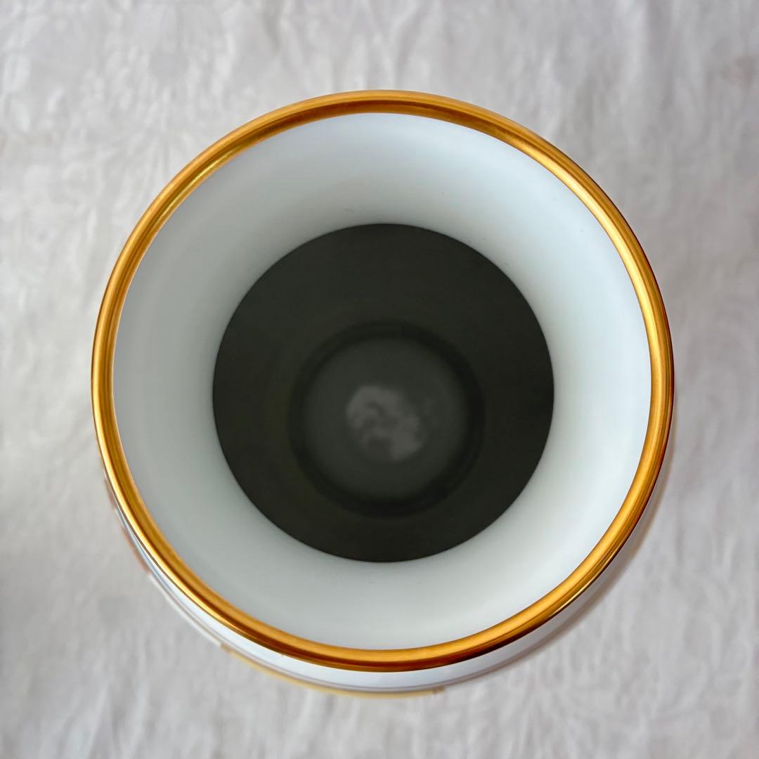 【大倉陶園】フランクリン ポーセリン 四君子之内 菊 花瓶