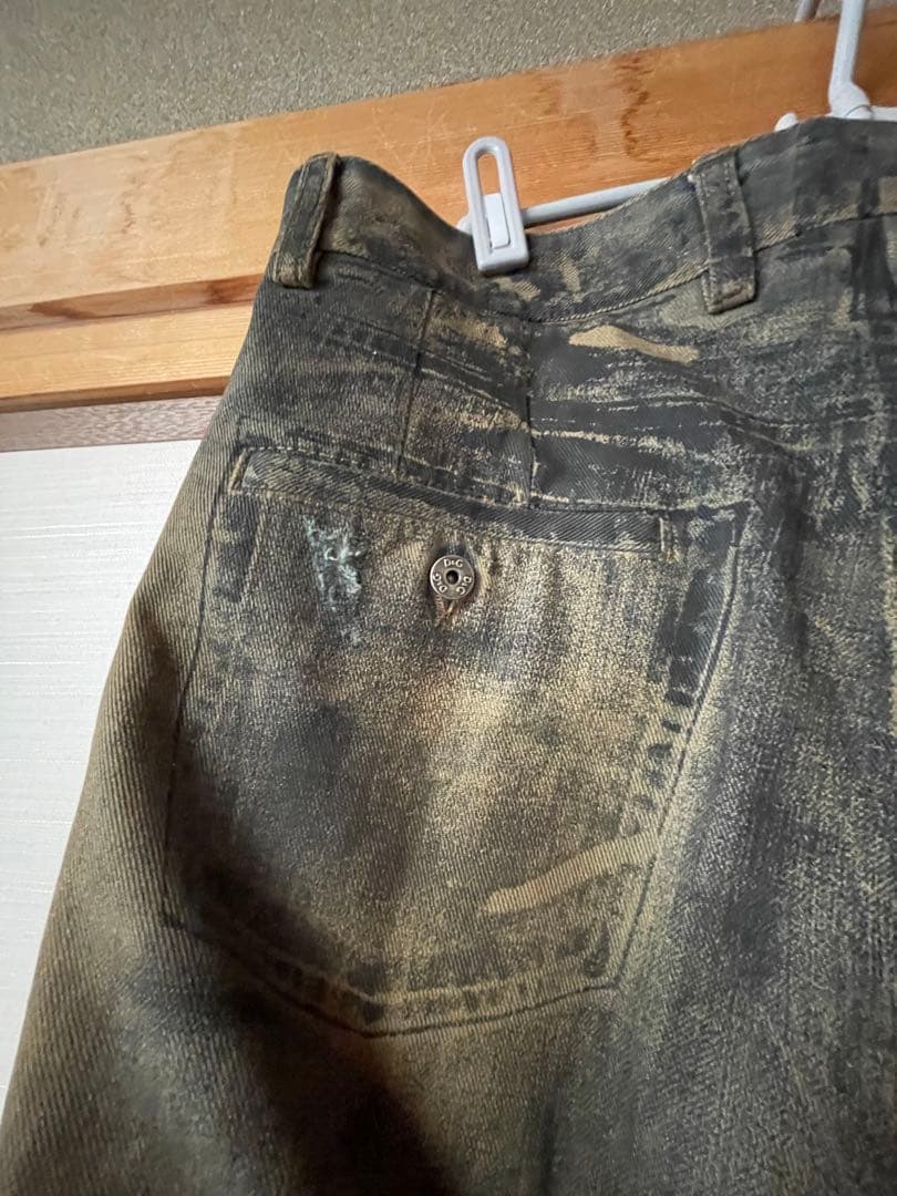 D&G ダメージ加工 デニムパンツ サイズ46