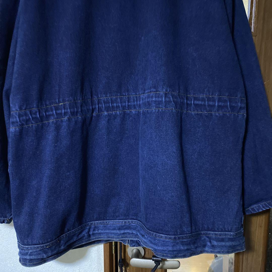 洒落◎ 90s デニム モッズコート パーカー ビンテージ コットン S
