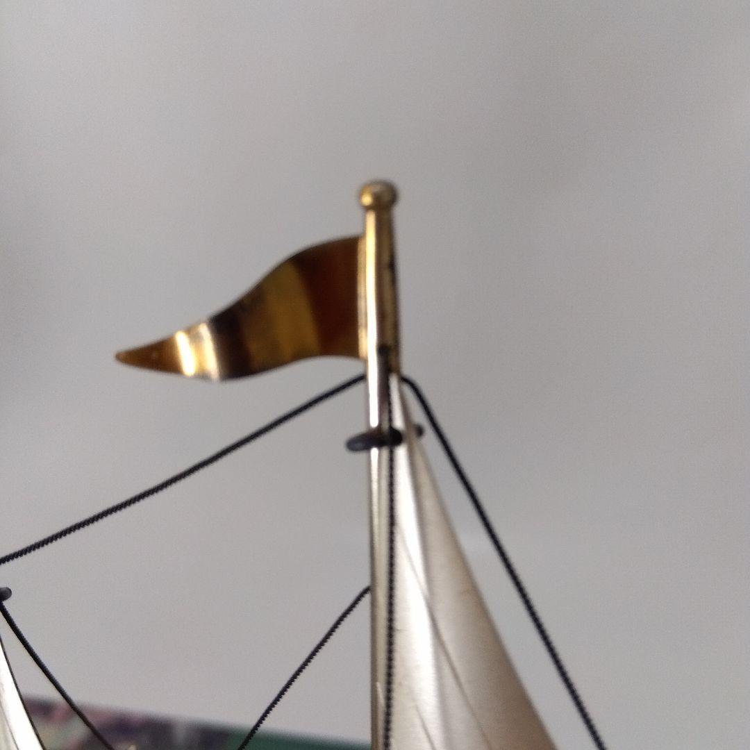 暫くの間値下げ!!シルバー製　ヨット　置物