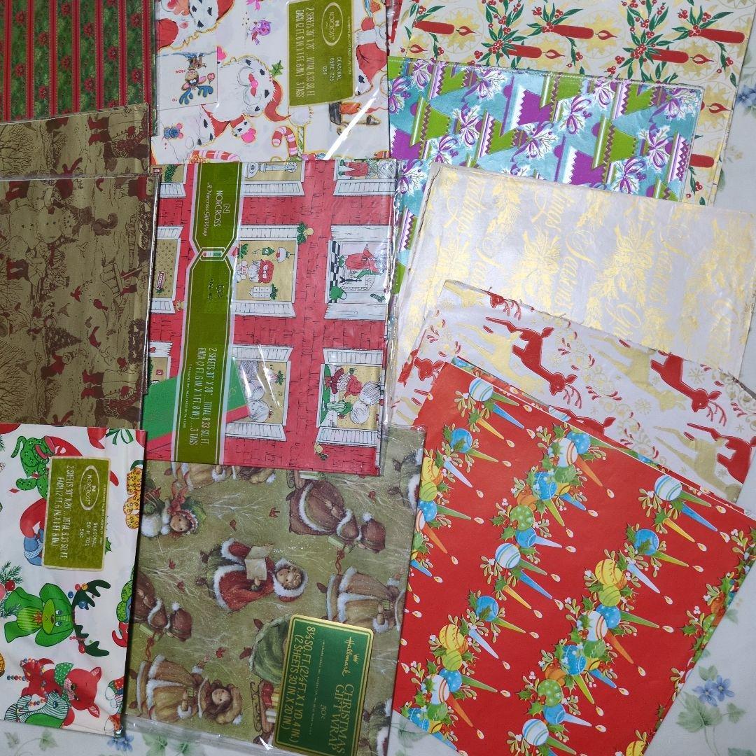 クリスマス　包装紙　ギフトラッピング　海外製 ホールマーク他