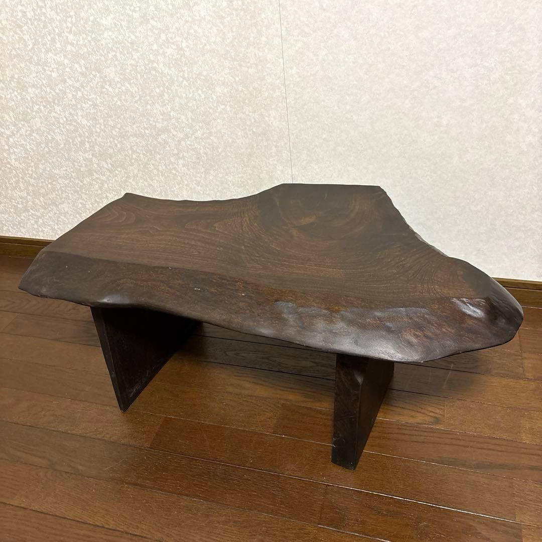 【美品】一枚板 サイドテーブル スツール 用途多数