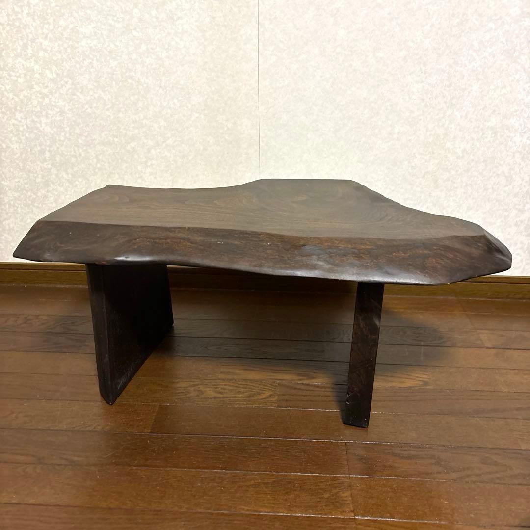 【美品】一枚板 サイドテーブル スツール 用途多数
