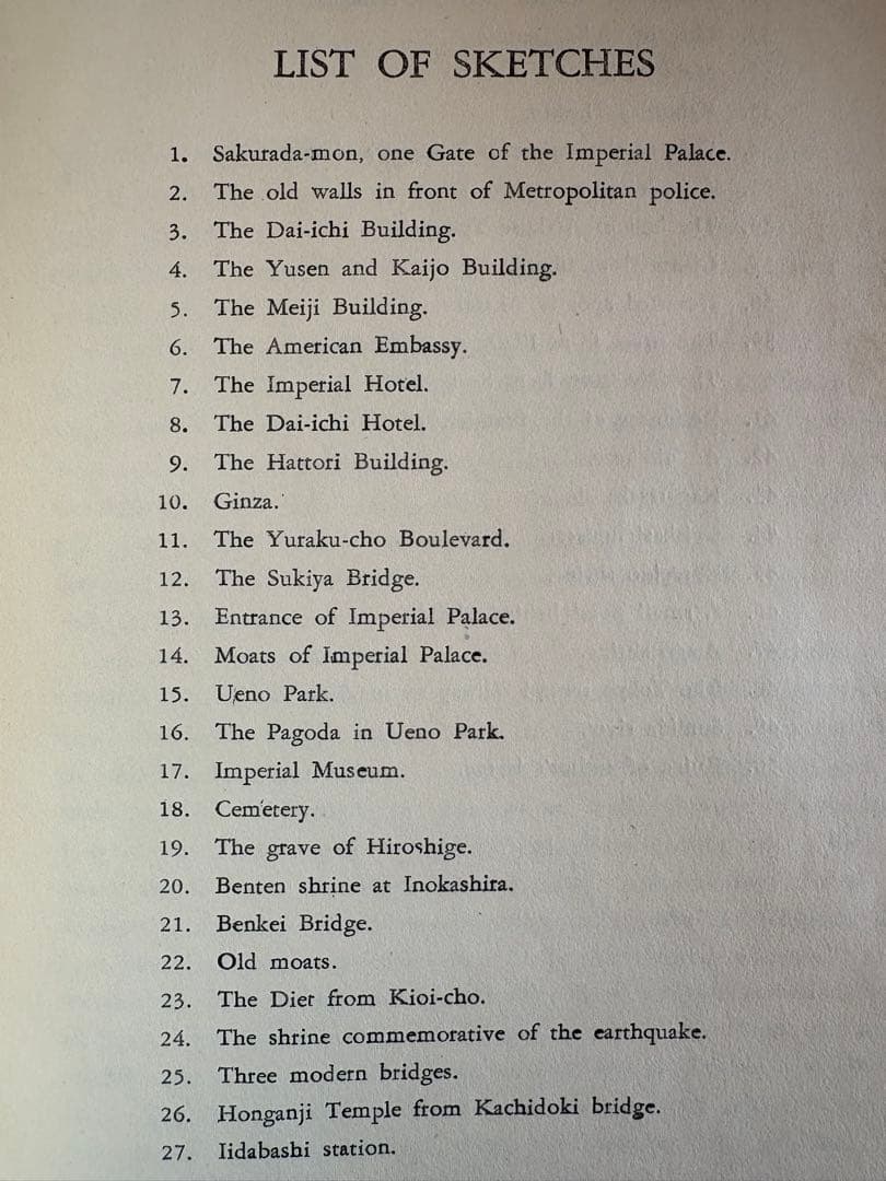 ノエル・ヌエット 「 東京 」 1946年出版 風景画　スケッチ