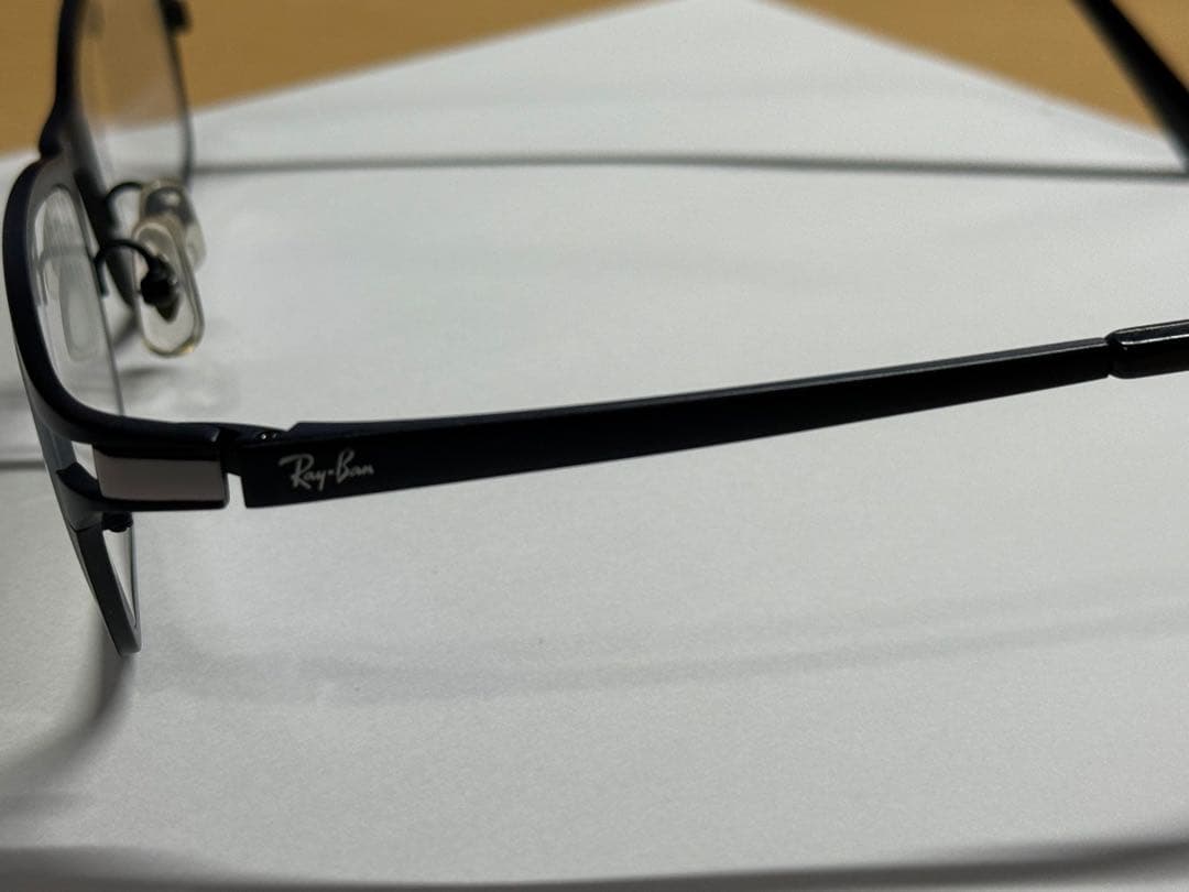 Ray Ban ブラックフレーム度ありメガネ 54-16