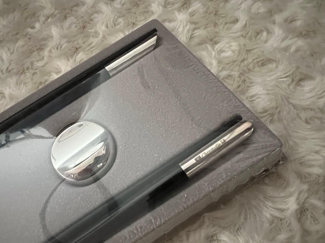 【Max】クリストフル　シルバーコーティング　箸＆箸置きセット 〈２膳〉