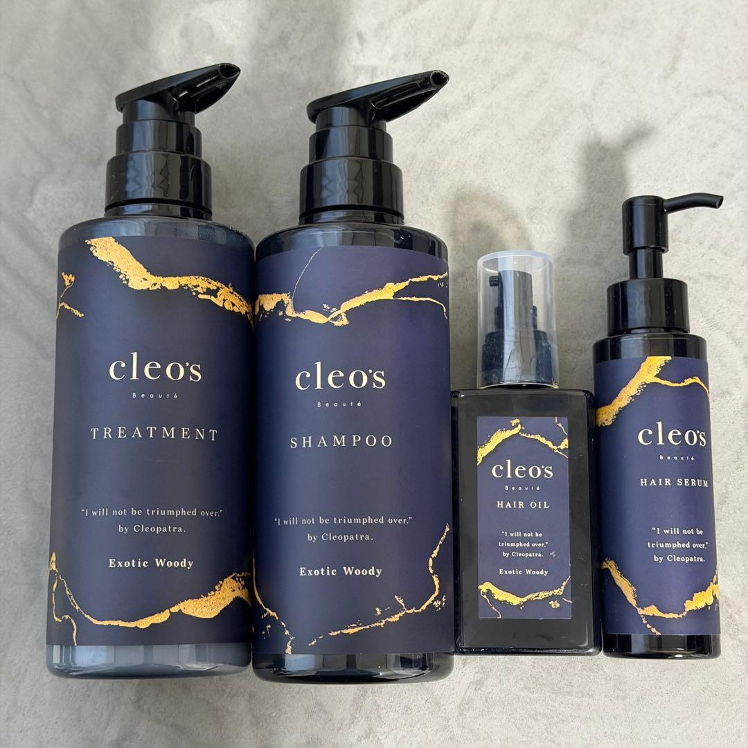 cleo's シャンプー トリートメント ヘアオイル ヘアセラム 4点セット