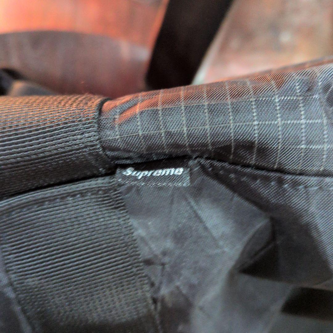 SUPREME メッシュパネル ブラックボストンバッグ