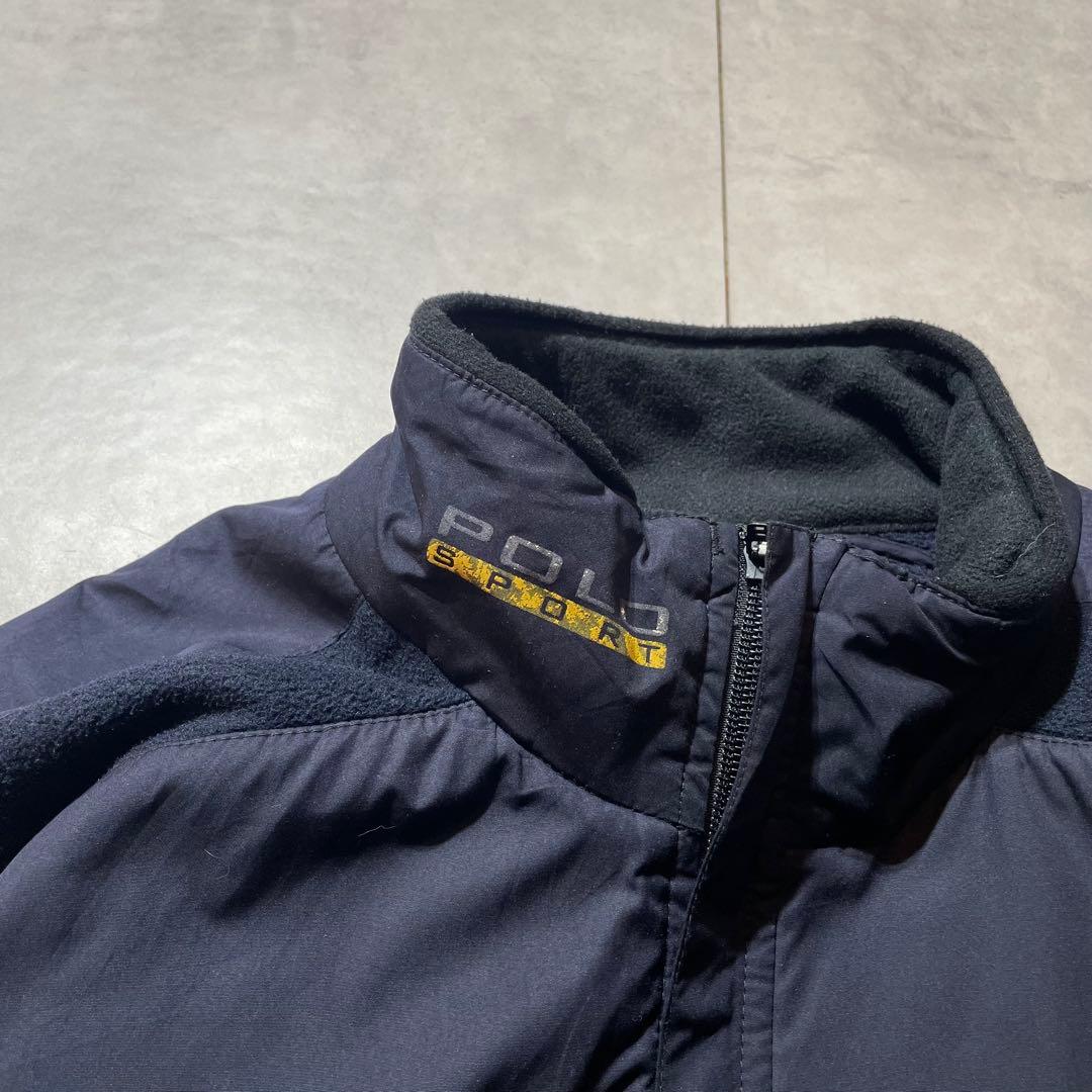 90s polo sports ポロスポーツ　ナイロンジャケット　フリース