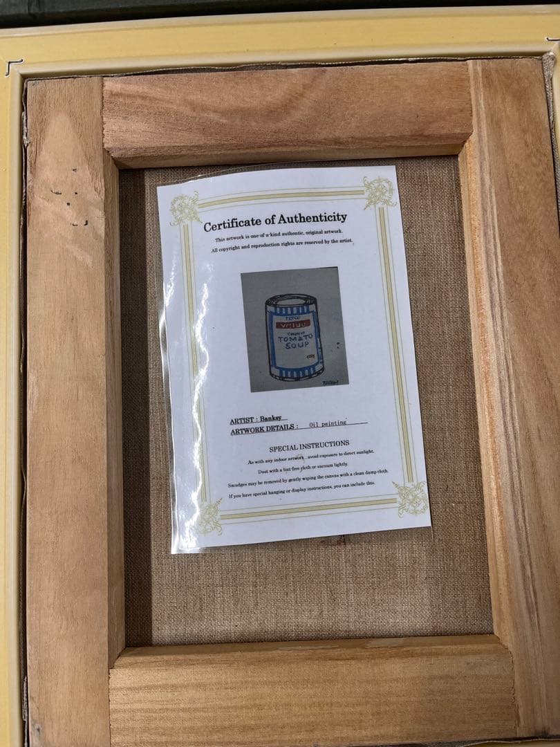 バンクシー 油彩画 手描き 作者サイン 貴重