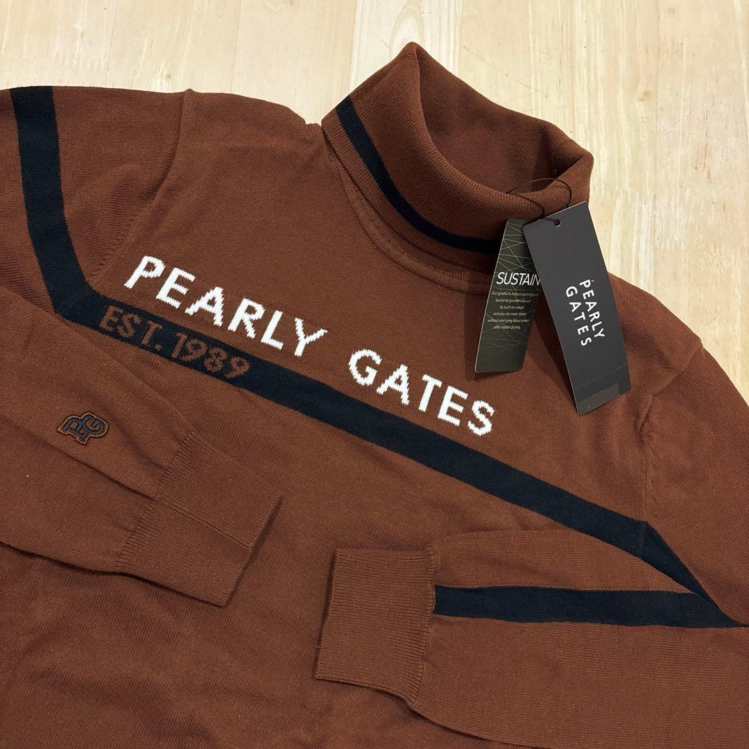 パーリーゲイツ☆新品 ソフトタッチハイネックニット プルオーバー