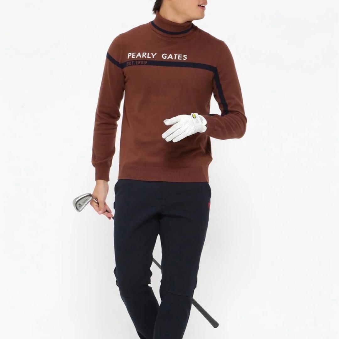 パーリーゲイツ☆新品 ソフトタッチハイネックニット プルオーバー