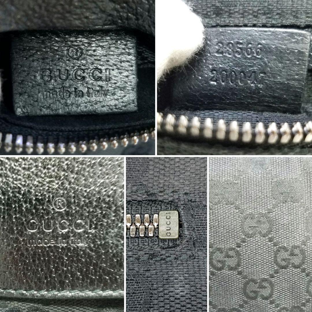 GUCCI グッチ ウエストボディーバッグ 財布 GGキャンバス 黒 ブラック