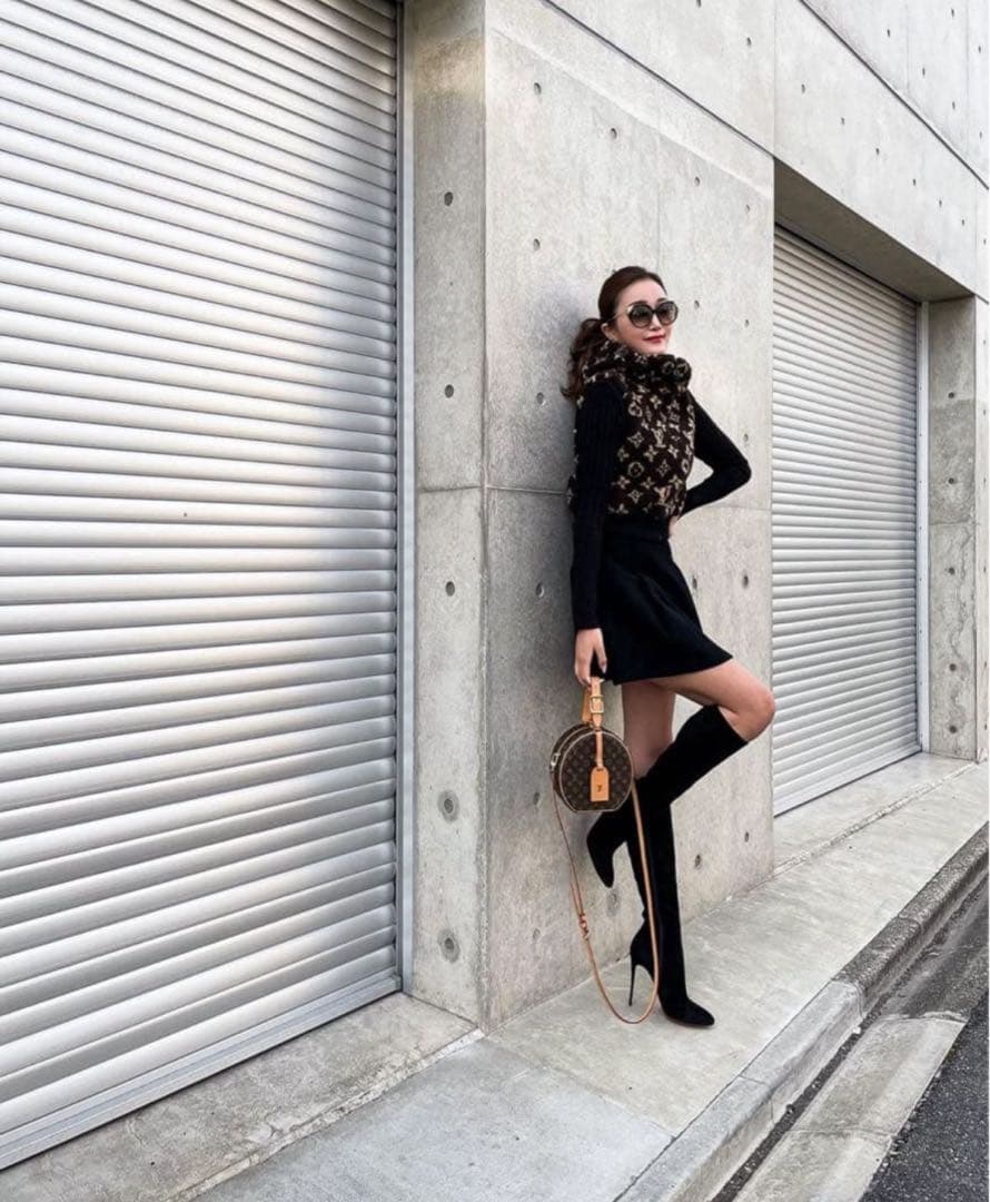 shellerシェリエフレアウールキュロットスカート