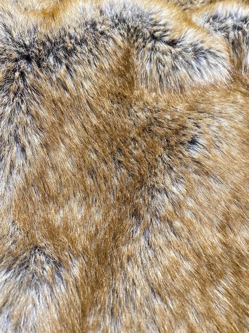 ZARA ZW COLLECTION フェイクファーコート ブロンズ L