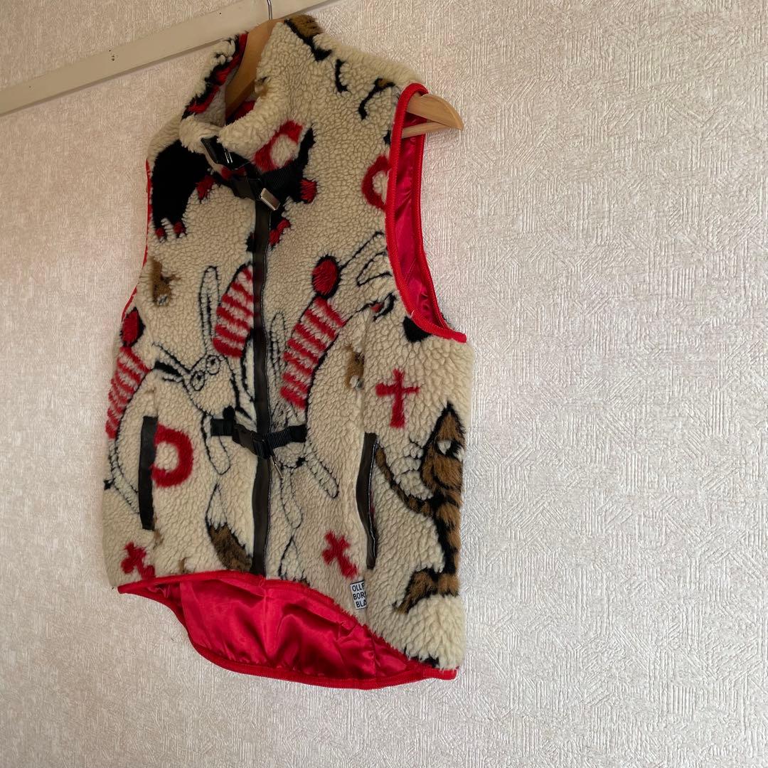 【OLLEBOREBLA/アルベロベロ】激レア！総柄ボアベスト ビンテージ