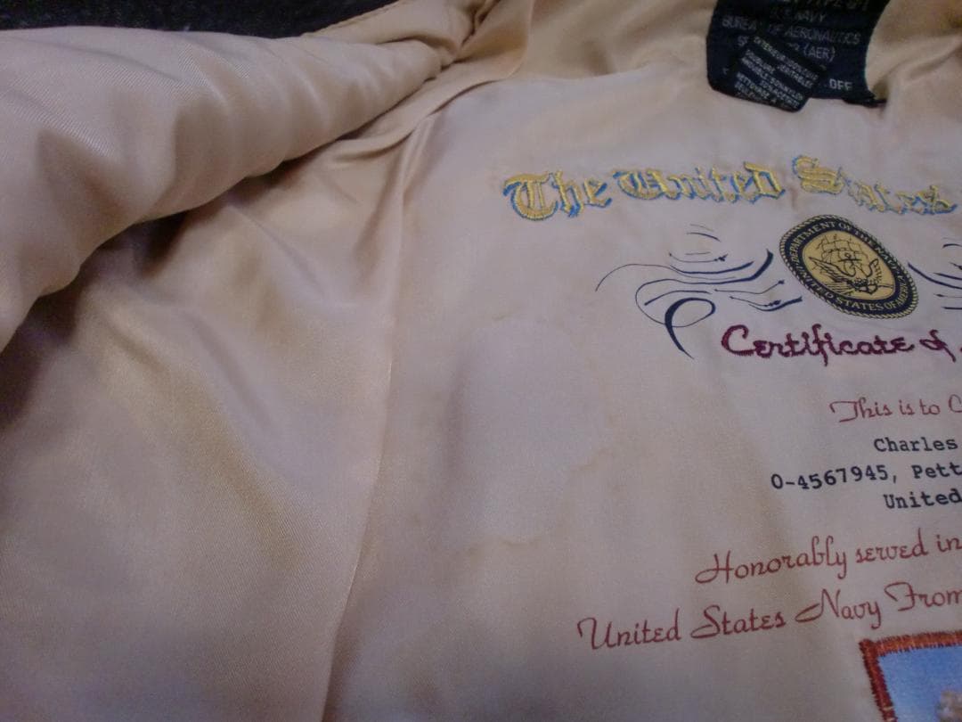 G-1 フライトジャケット　AVIREX / アヴィレックス　S　茶系