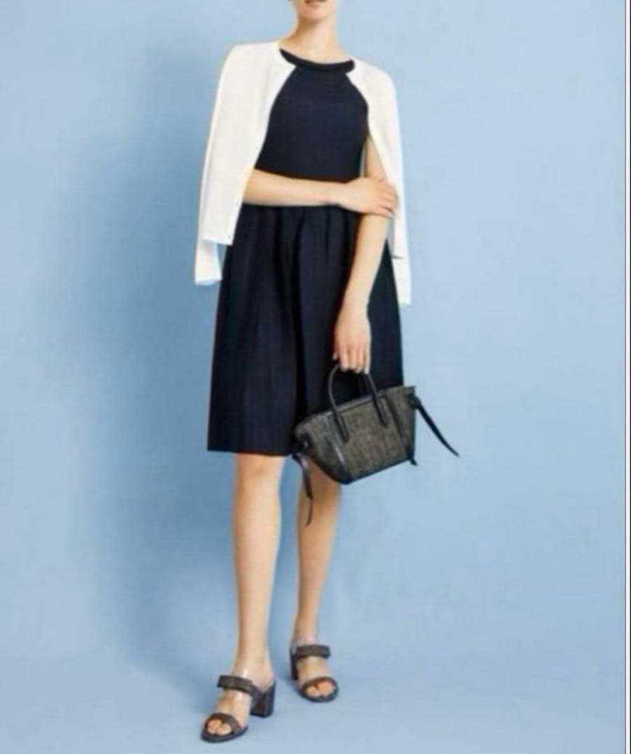 極美品✨　FOXEY　42618　ニットドレス クレッシェンド　22SS