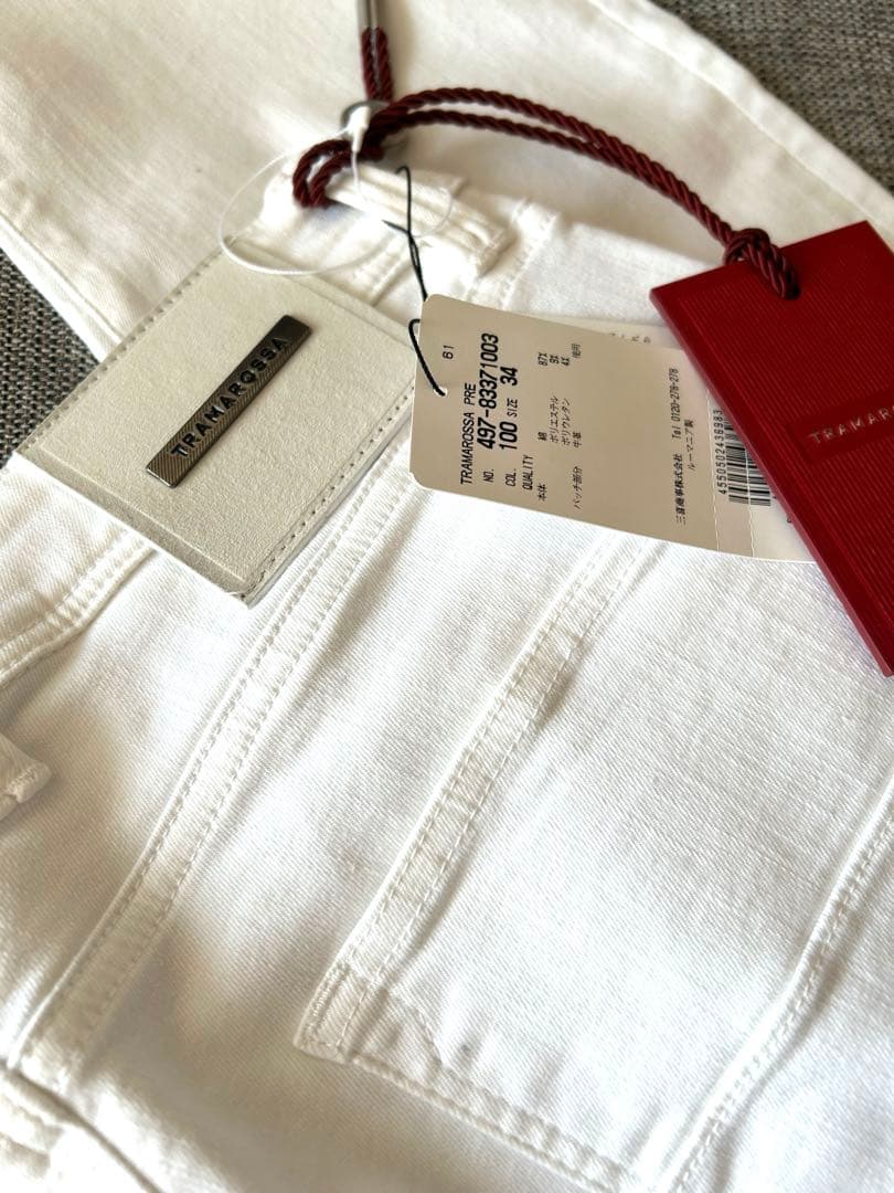TRAMAROSSA ホワイトデニム　34