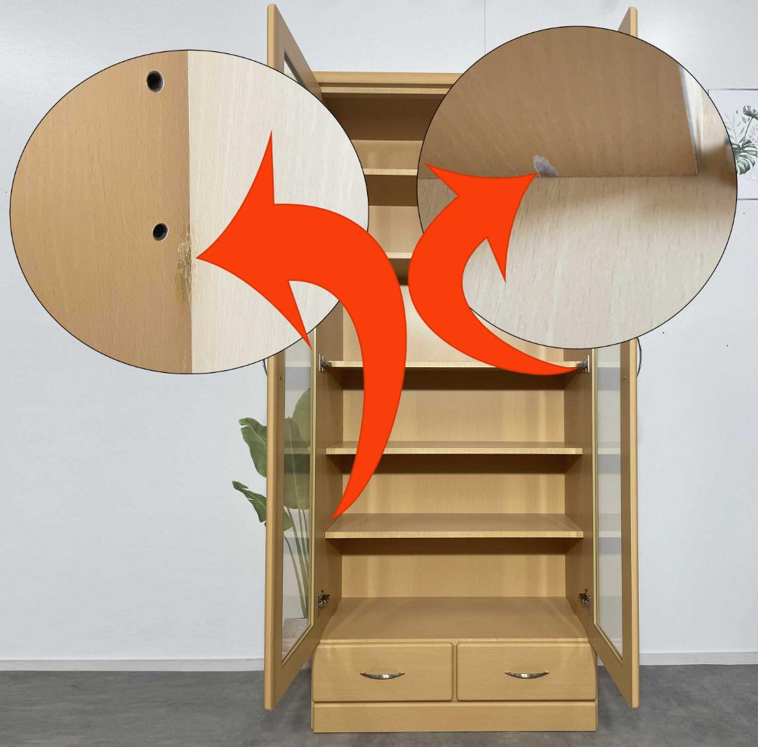 80 Book/CD Shelf 本棚 おしゃれ 完成品収納 （傷あり）