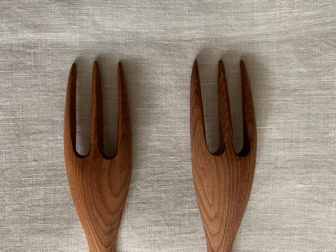 【三谷龍二】　パスタフォーク2本・10cmオリジナルハンカチ