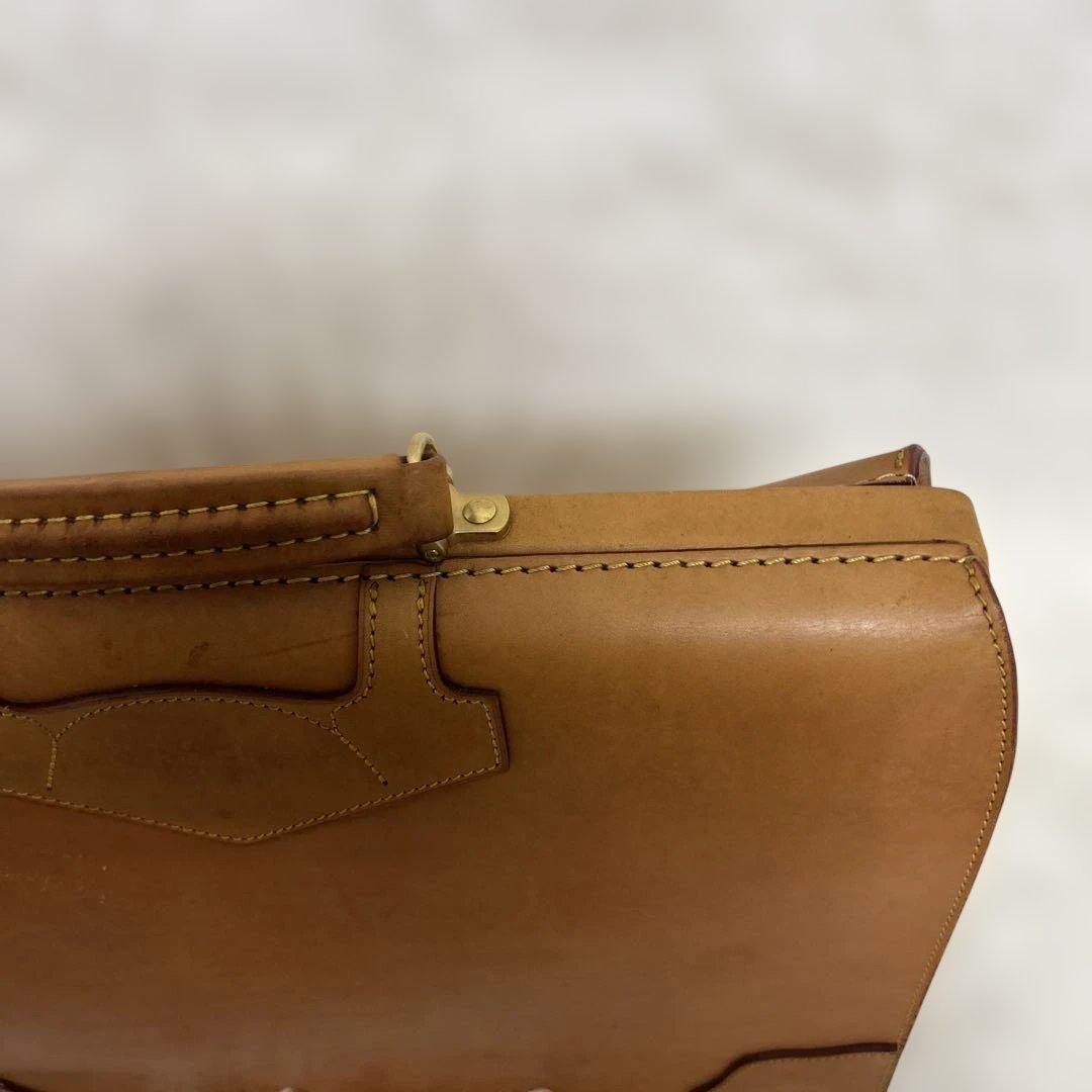 FIVE WOODS 林五　本革　最高級　ダレスバッグ　ビジネスバッグ　キャメル