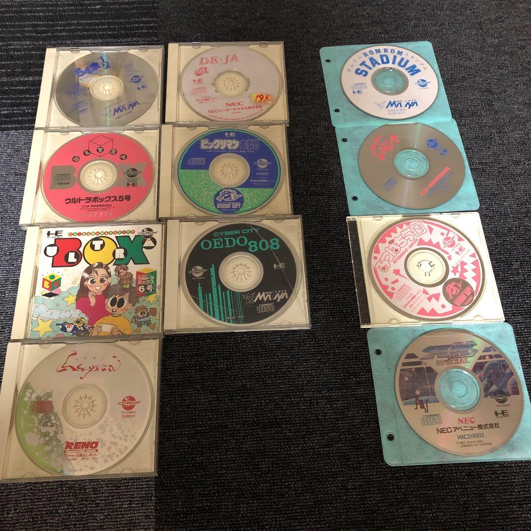 動作確認済　PCEngineCD-ROM2 コアグラフィックス　ソフト多数セット