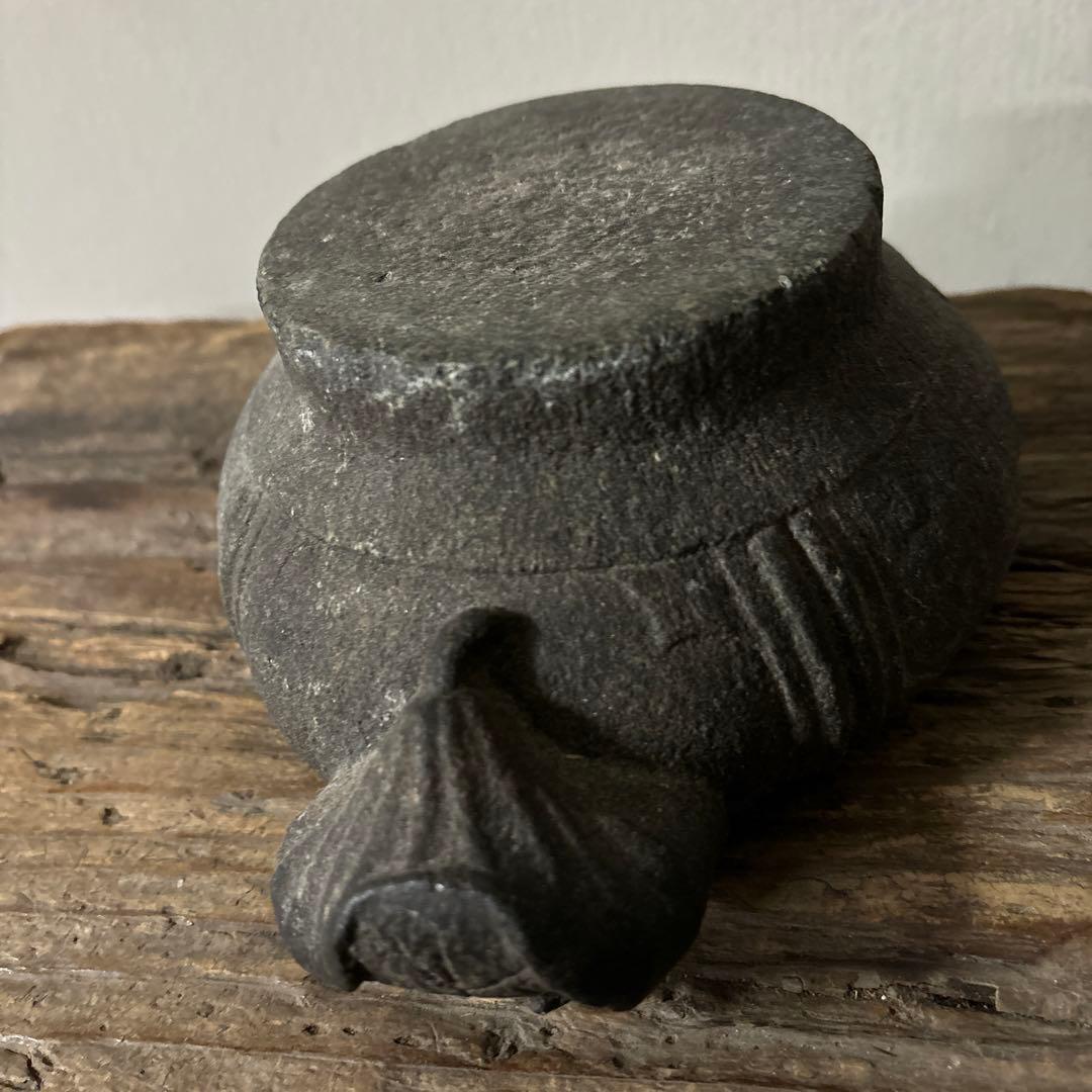 李朝　石製　香炉　祭器　朝鮮王朝　高麗　朝鮮王朝　骨董品　古民芸　古美術