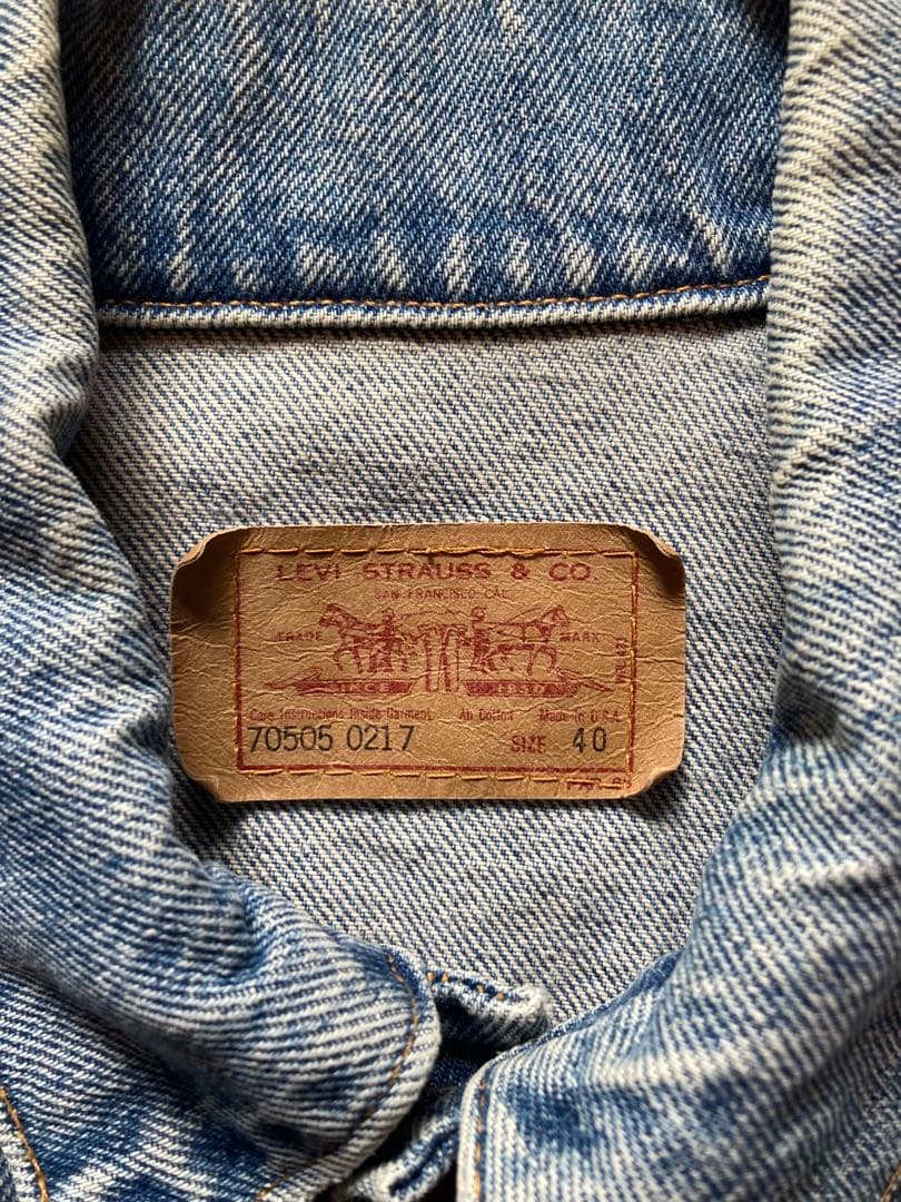 Levi's リーバイス70505 USA製 デニムジャケット 40
