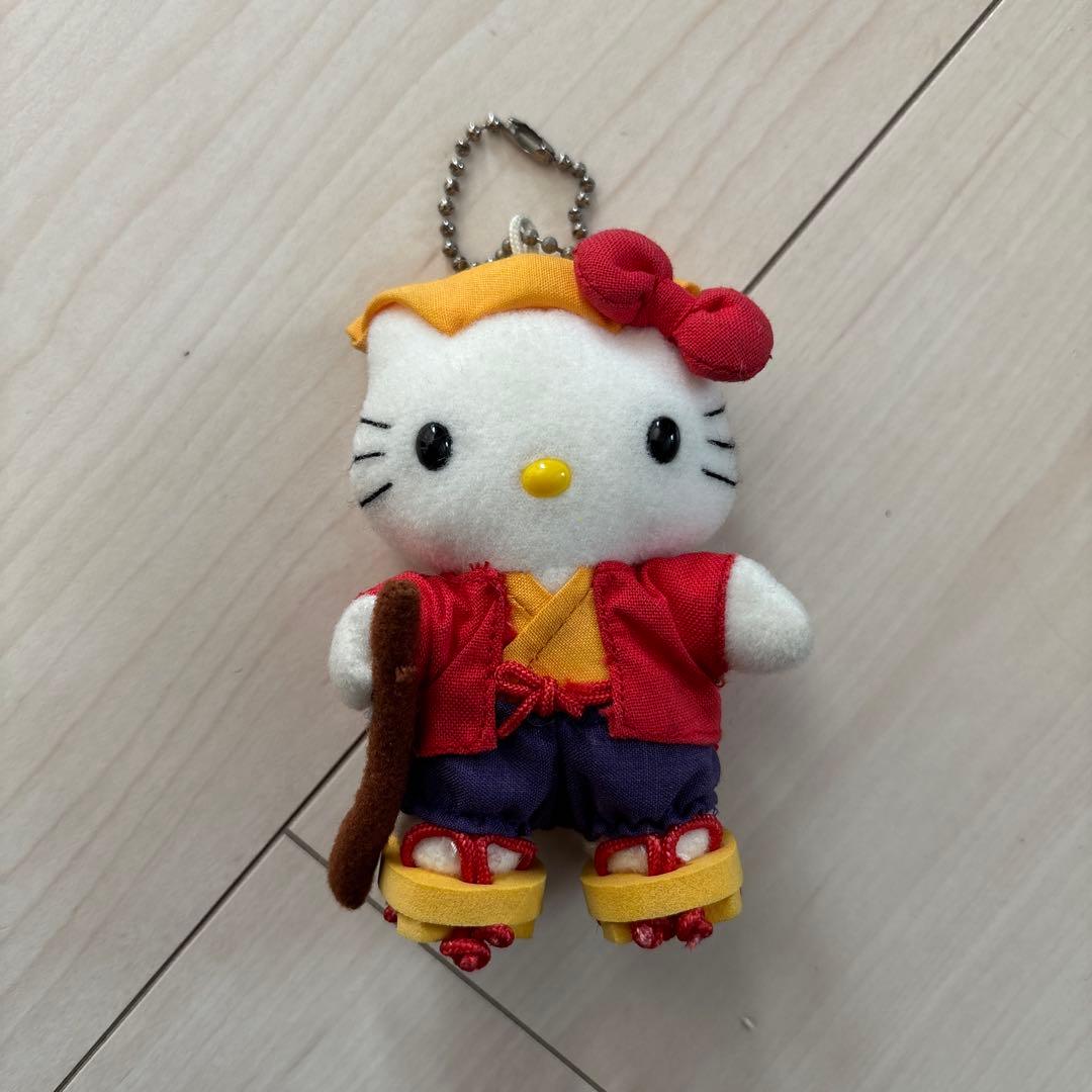 ご当地キティ 茨城限定 水戸黄門 ぬいぐるみ マスコット キーホルダー