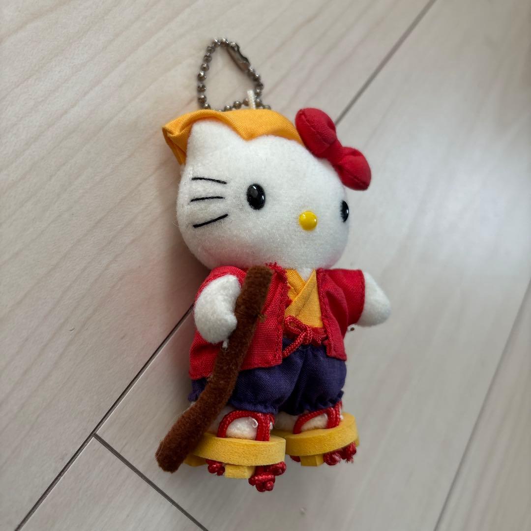ご当地キティ 茨城限定 水戸黄門 ぬいぐるみ マスコット キーホルダー