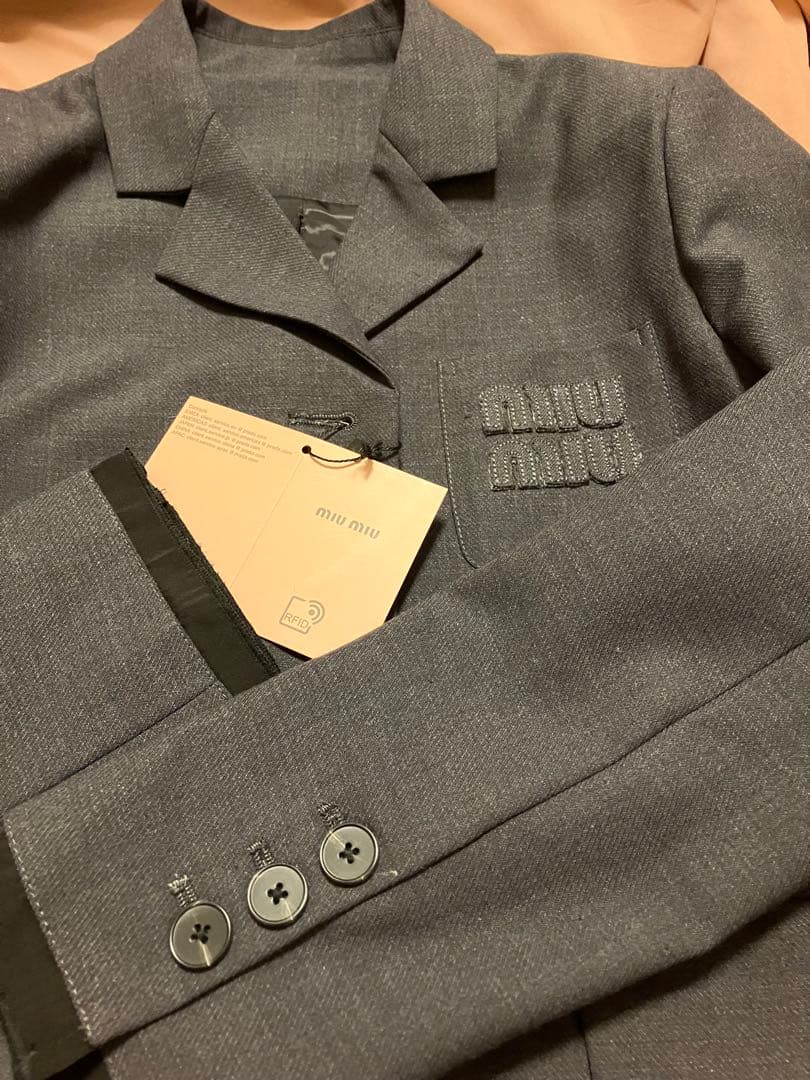 ねこsama♡ブラック　ショートブレザー＆ニット&バッグ