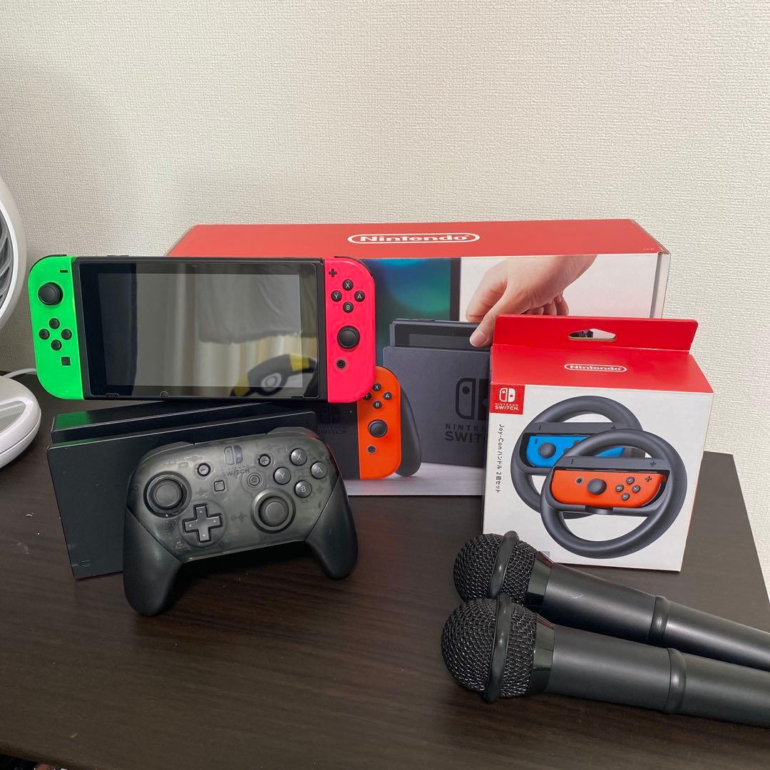 スイッチ　Nintendo Switch 本体 ハンドル　プロコン　マイク