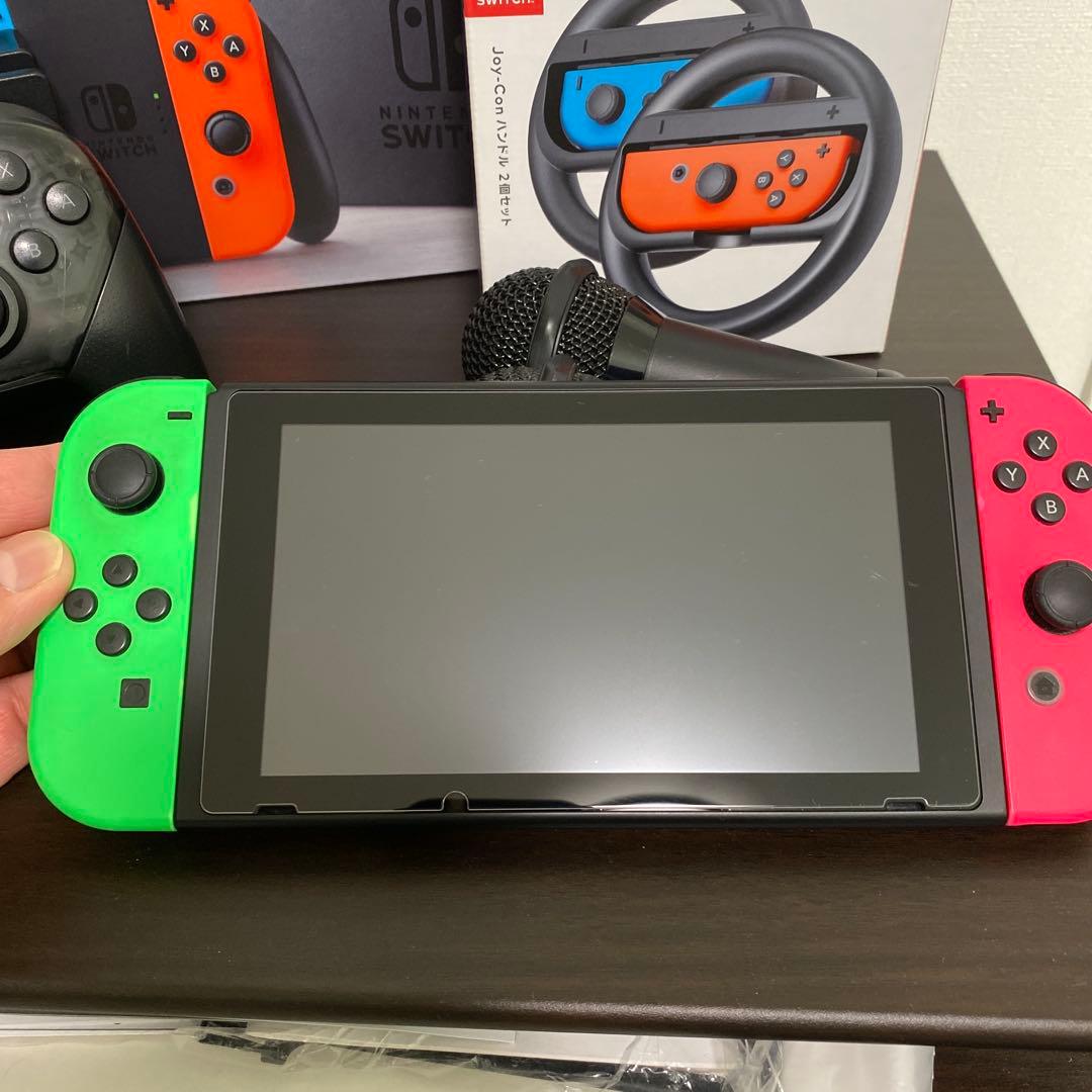 スイッチ　Nintendo Switch 本体 ハンドル　プロコン　マイク