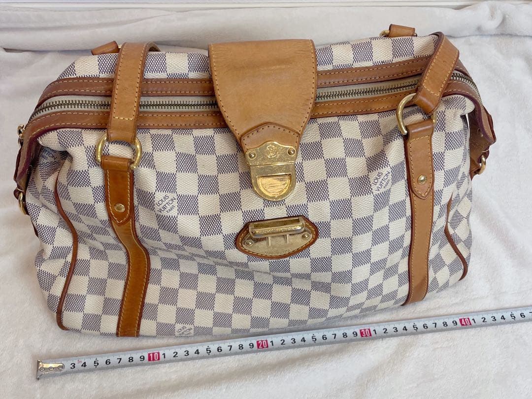 ［中古］ルイヴィトンストレーザPM ダミエアズールショルダーバッグ