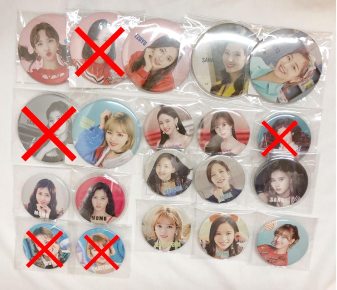 twice 缶バッジ 缶バッチ