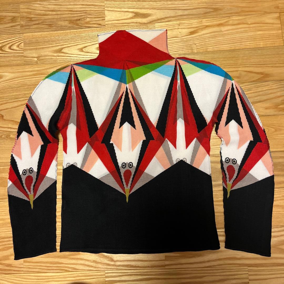 ISSEY MIYAKE me 幾何学模様トップス