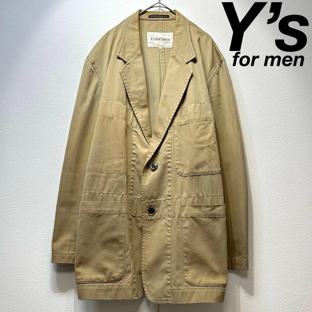 希少 ワイズ フォーメン ヨウジヤマモト 上質 デザイン テーラードジャケット