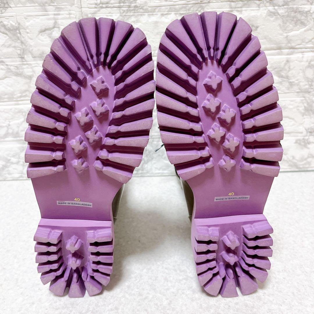 ⭐極美品⭐マナ MANA ショートブーツ サイドゴア 本革 25㎝ グレー