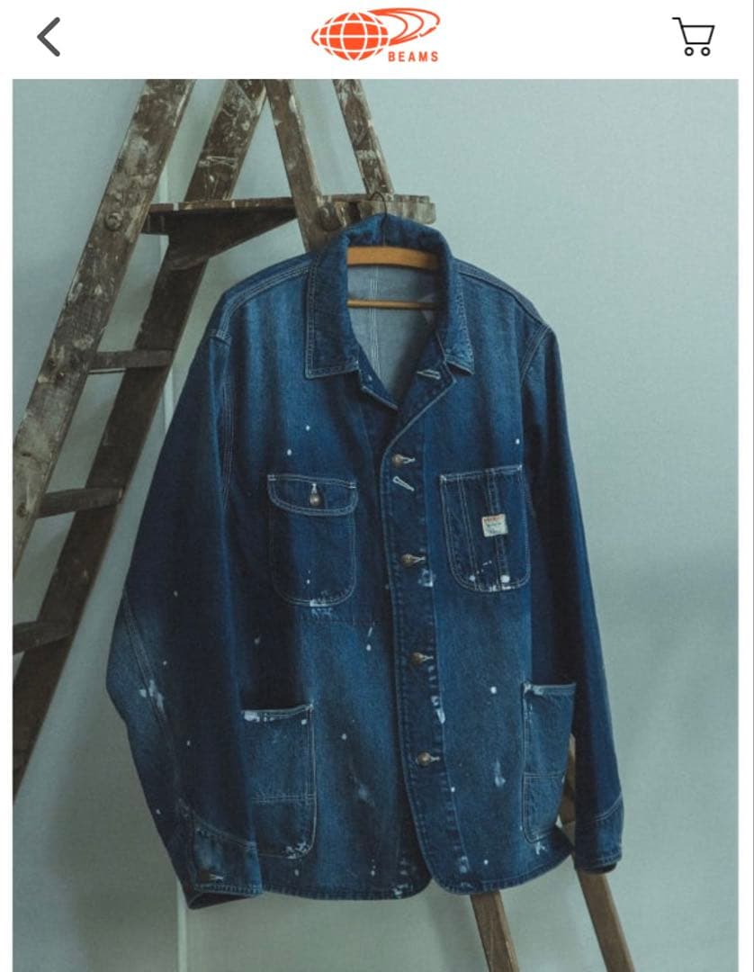 ビームス別注　BIG MAC ペイントカバーオール　サイズM