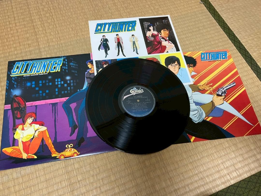 シティハンター　オリジナルアニメーションサウンドトラック　レコード　シール付属