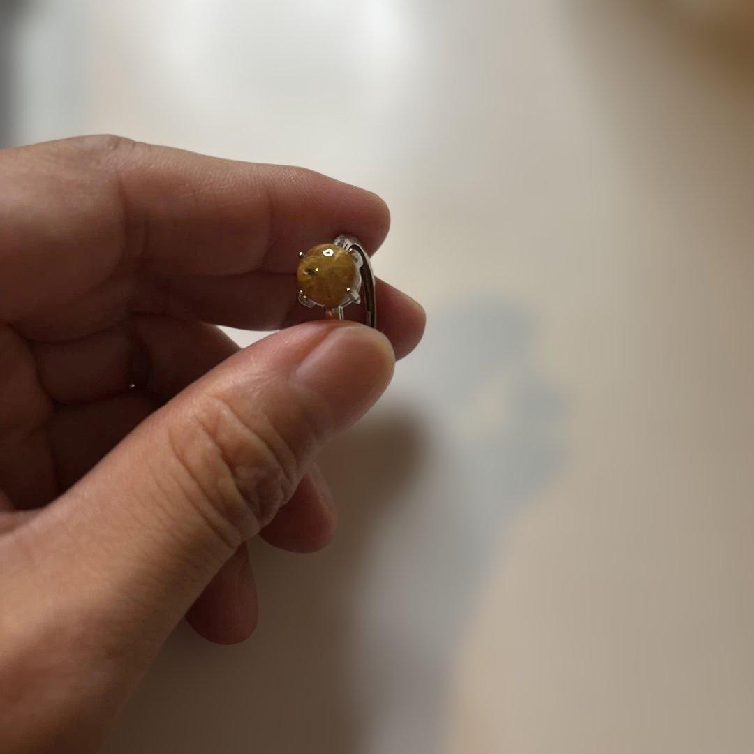 ルチルの指輪たん！綺麗！フリーサイズ！