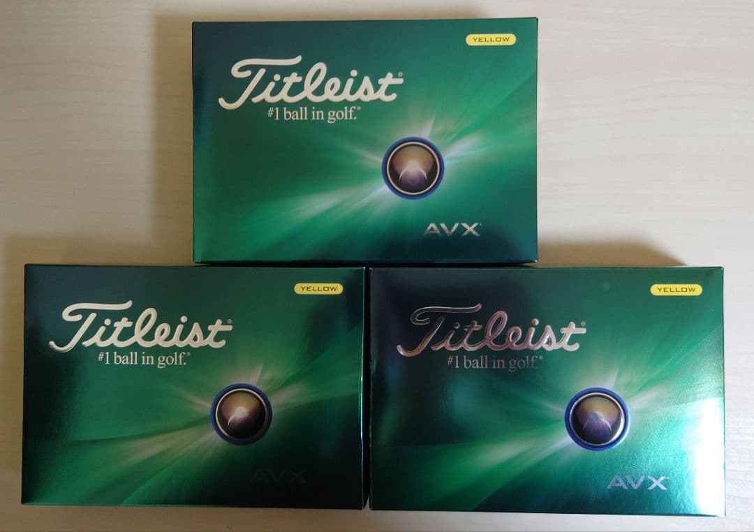 Titleist AVX 2024 ゴルフボール イエロー 3ダース